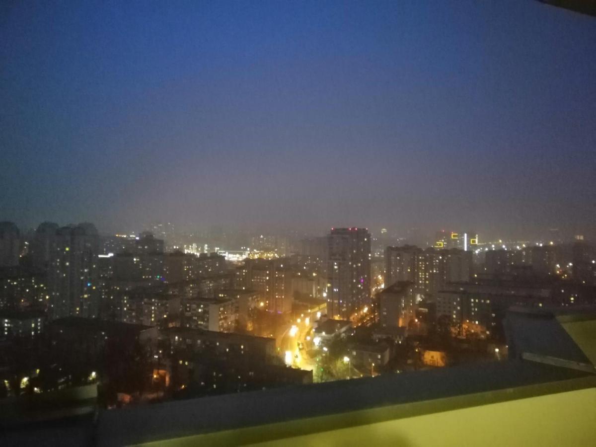 Видовая 25Й Этаж. Новый Дом. Шалимова, Isida. Шулявская, Гарматная, Индустриальный Мост. Космополитан. Большевик. Жд Вокзал. Kiev Dış mekan fotoğraf